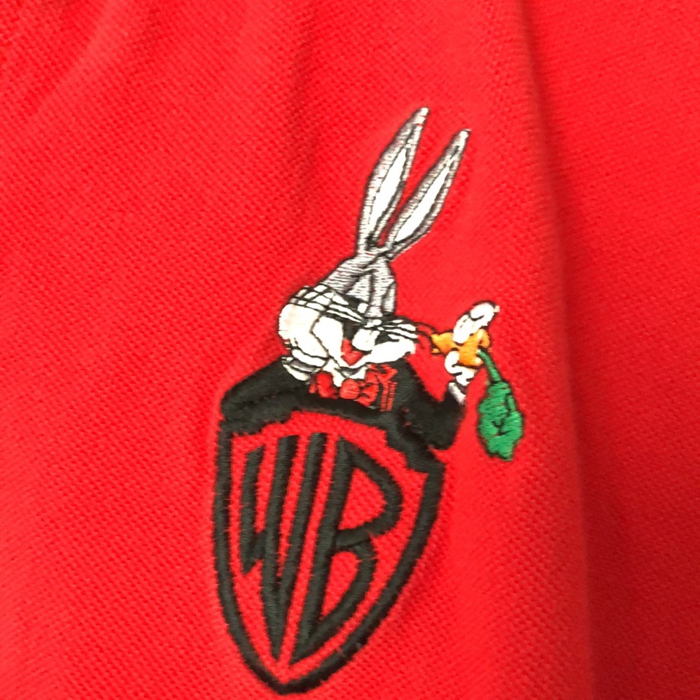 🌻4/$20 Warner Bros red kids polo shirt
